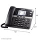 thumbnail image 3 of Sistema telefónico de oficina Panasonic KX-TGW420B con 4 líneas negro, 3 of 9