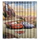 thumbnail image 1 of Cortina de ducha de coches, juego de cortina de baño con ganchos, tamaño 66 x 72 pulgadas, 1 of 3