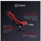 thumbnail image 2 of Silla Gamer Nibio GC035 Reclinable 160° Apoya Pies Roja, 2 of 5