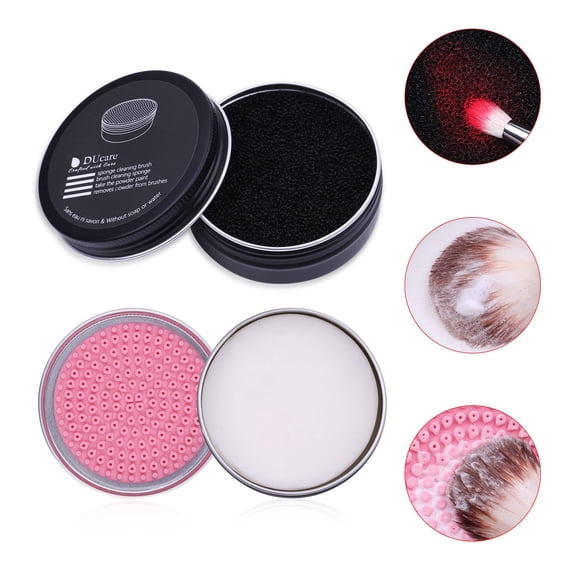 Limpiador Sólido Para Brochas De Maquillaje Con Eliminación De Color