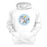 Genérico - Polerón Canguro Elefante Dibujos Animados Blanco Talla S Unisex