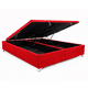 thumbnail image 1 of Base Cama Baúl 2 Plazas FELPA Rojo LORE | Diseño Premium + Gran Almacenaje, 1 of 4