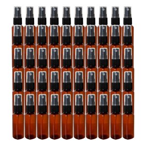 Ioensy - 50Pcs Botella De Spray De Plástico Mini Hogar Botella Cosmética Rellenable Vacío