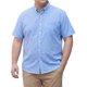 thumbnail image 1 of Camisa a Cuadros de Manga Corta para Hombres Grandes y Altos INSPIRE CHIC 3XL Azul, 1 of 5