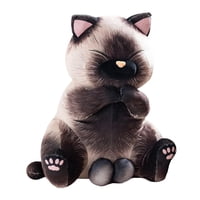 Bothyi - Juguete De Peluche Animal De Peluche Gatito Gatos Siameses Para La Decoración Del Hogar 40 Cm