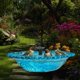 thumbnail image 1 of Baño pájaros solar colgante fuente doble aves silvestres colibríes, 1 of 6