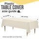 thumbnail image 5 of Party Solids – Mantel rectangular de plástico premium 66 % más grueso, 0,5 mil, pack de 6, color marfil, 54 in x 108 in (137 cm x 274 cm), descartable y no se rasga fácilmente, 5 of 7