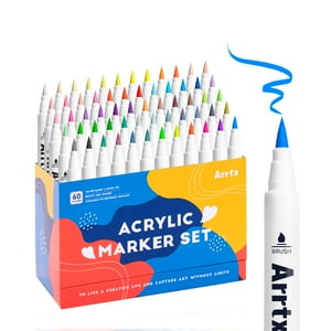 Arrtx Marcadores Acrílicos De 60 Colores 60A