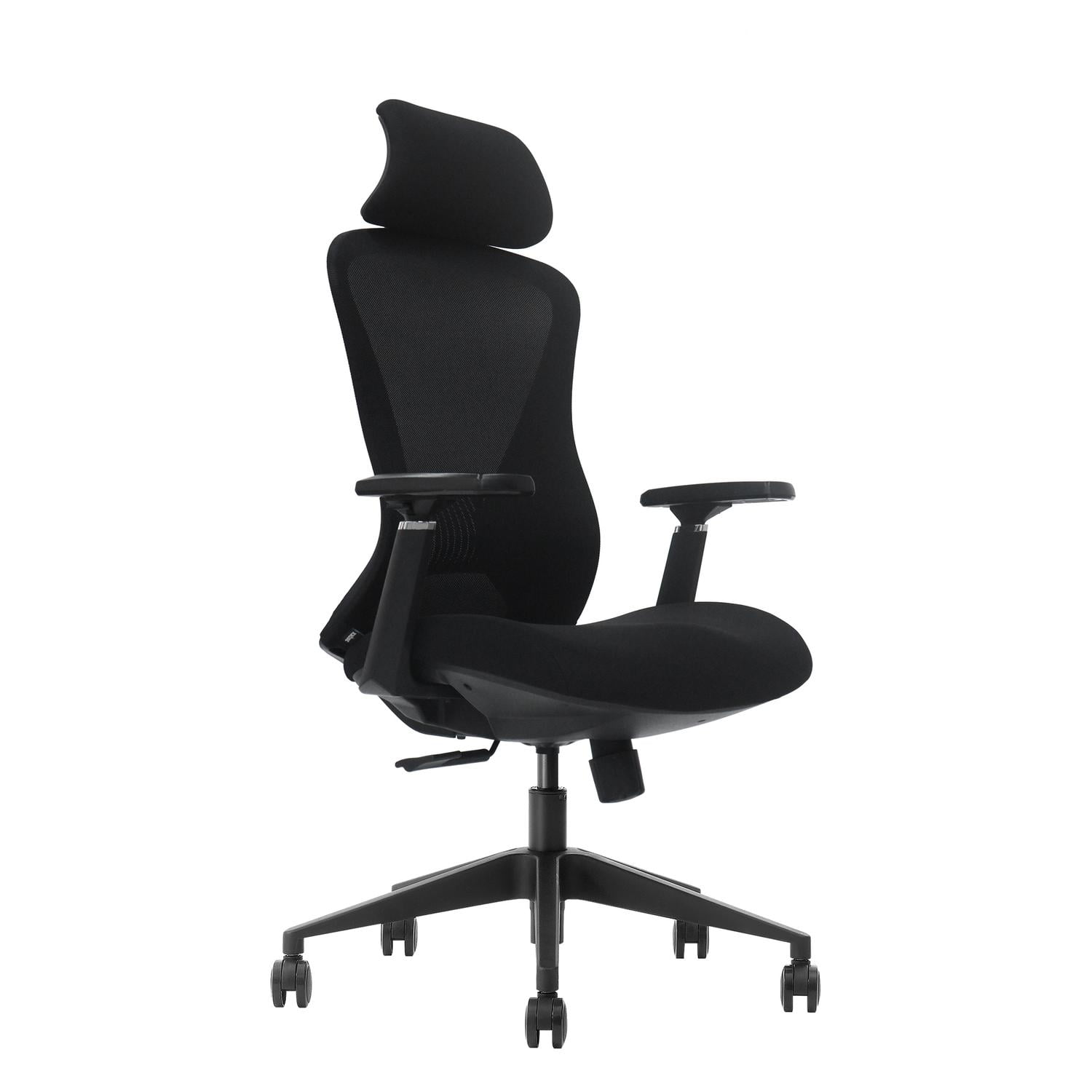 Silla Escritorio Oficina Krone Ergonomica Curva Hera Negro
