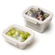 thumbnail image 1 of Contenedores de Vidrio para Almacenamiento de Frutas y Verduras GENICOOK Paquete de 2 Herméticos, 1 of 9