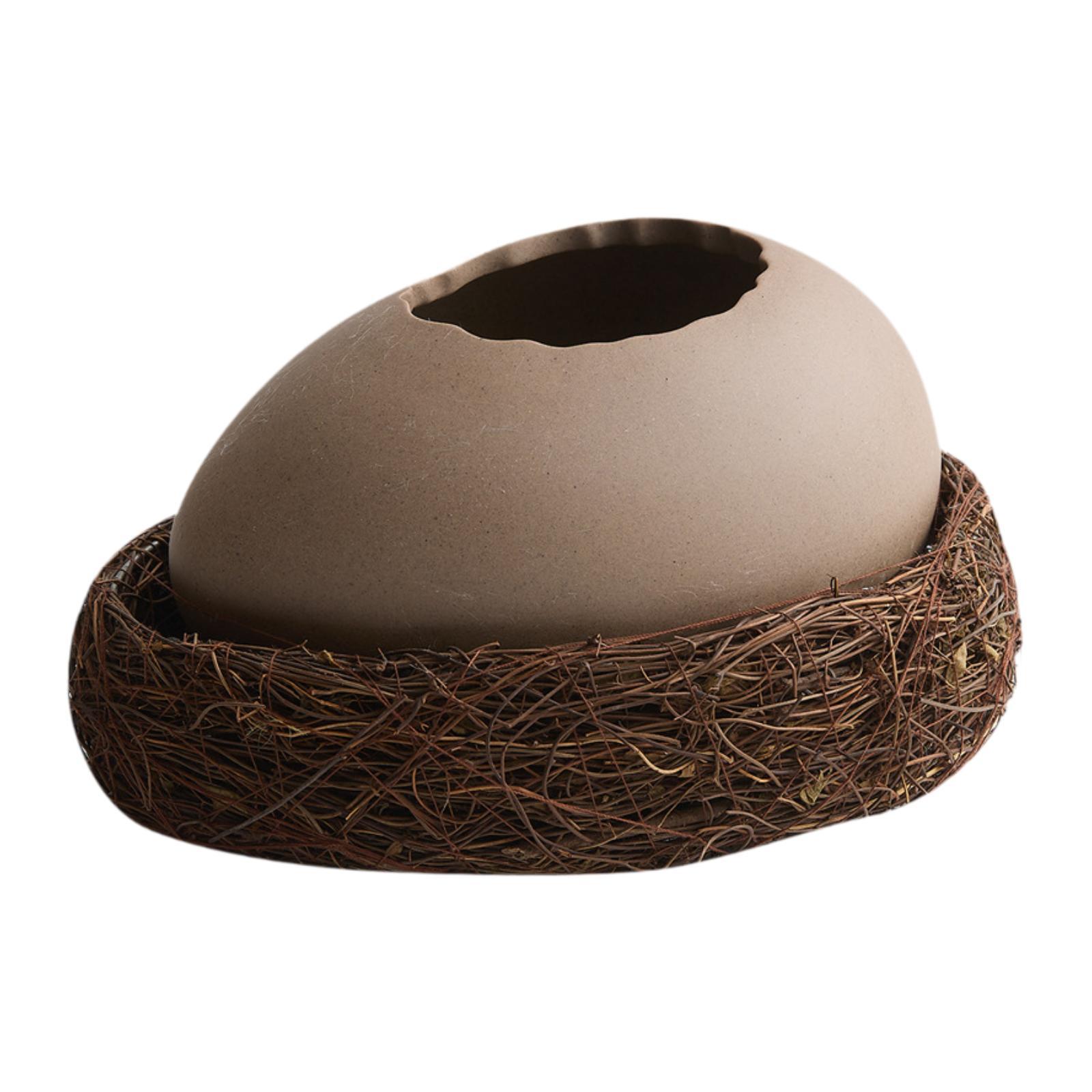 Magideal - Tazón En Forma De Huevo, Tazón De Postre Con Base, Decoración Única Multiusos, Tazón De Cereales, Tazón Para Mezclar Para Frutas, Pudín, Helado, Sopa 18 Cm X 135 Cm