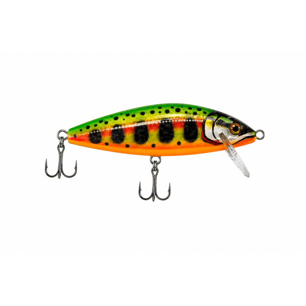 Senuelo Poseidon Minnow 8 g Fire Trout Pesca Deportiva 2 Anzuelos Triples