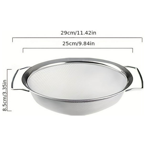 Stainless Steel Dense Mesh Oil Leakage Mesh Sieve Fried Filter Oil Slag Sieve Soy Milk Filter Mesh Sesame Millet Household Leakage Mesh