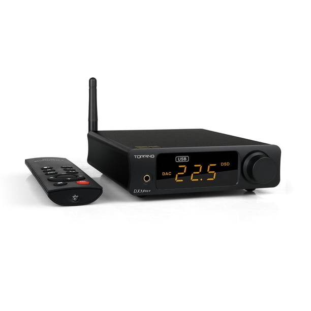 Topping DX3 Pro+ Amplificador de Fone de Ouvido NFCA de 3,5 mm e Combo DAC USB com Saída de Potência de 1800mW para 32Ω/250mW para Monitores Intra-auriculares de 300Ω