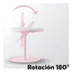thumbnail image 3 of Espejo Maquillaje Circular Luz Led Y Base Organizador Joyas Rosas, 3 of 5