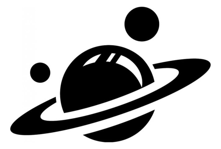 Rienda Libre Graphics - Decomural Saturn Planets Space Ws-15709