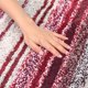 thumbnail image 3 of REGALWOVEN Alfombra de Baño a Rayas Suave Absorbente con Respaldo Antideslizante de Secado Rápido Lavable a Máquina Alfombras de Baño Regalos para el Hogar Rojo 20" x 32", 3 of 7