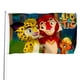 thumbnail image 1 of Leo y Tig Bandera impresa con temática, regalo perfecto para fanáticos, amigos y familiares, y adecuada para actividades al aire libre e interiores, decoraciones de fiesta. 90 cm × 150 cm., 1 of 6