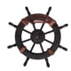 thumbnail image 5 of Rueda De Barco Vintage Colgante De Pared De Madera Decoración Para El Hogar Dirección Pirata 32x3x32cm, 5 of 5