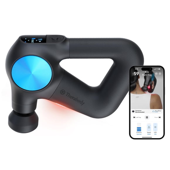 Pistola de Masaje TheraGun Pro Plus 6 en 1 para Percusión de Tejidos Profundos