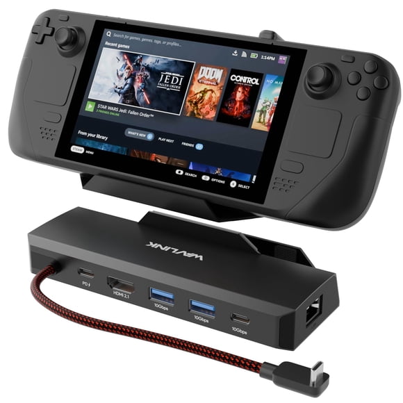 Estación de acoplamiento WAVLINK 6 en 1 para Steam Deck/ROG Ally/Legion Go