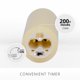 thumbnail image 4 of Vela LED sin llama Luminara Classic Slim Ivory 5x11cm, 4 of 9