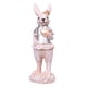 thumbnail image 1 of Estatua De Conejo De Pascua, Figura De Conejo Para Chimenea, Centro De Mesa, Pasillo, Corazón Dorado, Ropa Plateada, 1 of 5