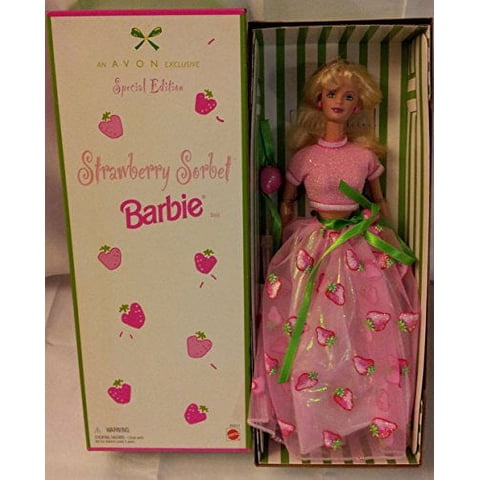 Muñeca Barbie Avon Exclusive Edición Especial Fresa Sorbete