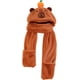 thumbnail image 1 of Conjunto de gorro, bufanda y guantes de invierno para mujer, resistente al viento, con forma de capibara, ideal como regalo de cumpleaños o Navidad., 1 of 7
