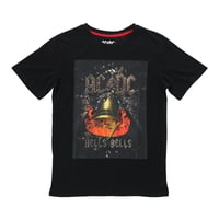 Polera Niño Negra Hells Bells Ac/Dc