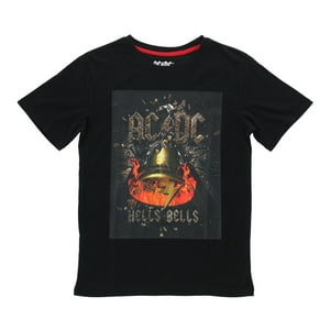 Polera Niño Negra Hells Bells Ac/Dc