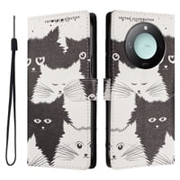 Foxdock Funda Tipo Cartera Para Honor X9C Smart Con Soporte Y Correa – Diseño De Patrones Lindos