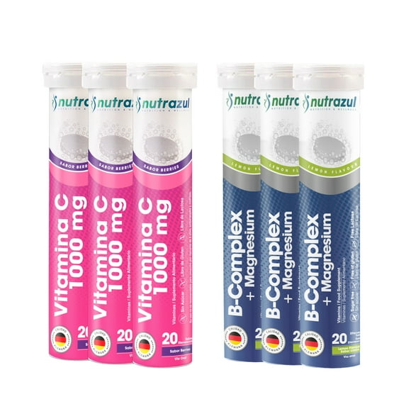 B-complex-magnesio +vitamina C- Pack 6