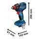 thumbnail image 2 of Llave de Impacto Inalámbrico GDX 18V-200 BT, 2 of 6