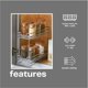 thumbnail image 5 of Estante para especias Household Essentials 26 cm plateado de 2 niveles, 5 of 9