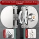 thumbnail image 2 of Cerradura De Puerta De Vidrio Con Doble Perno De Acero Inoxidable Swing Push Doble Cerradura De Seguridad Deslizante Con 5 Llaves, 2 of 3