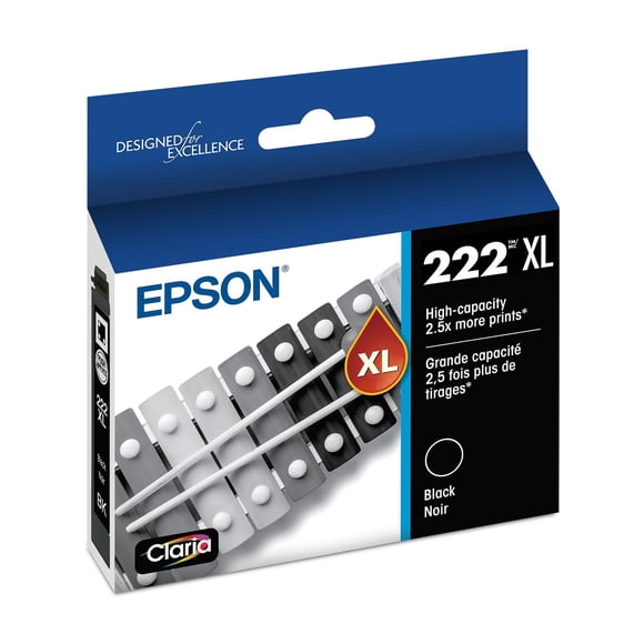 Cartucho de tinta Epson 222 Claria High Capacity negro T222XL120-S