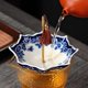 thumbnail image 4 of Colador de Té de Cerámica YUTICAT Diseño Paraguas Azul y Blanco, 4 of 6