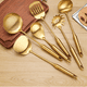 thumbnail image 5 of Juego de utensilios de cocina de acero inoxidable, 2 piezas de utensilios de cocina dorados, 5 of 5