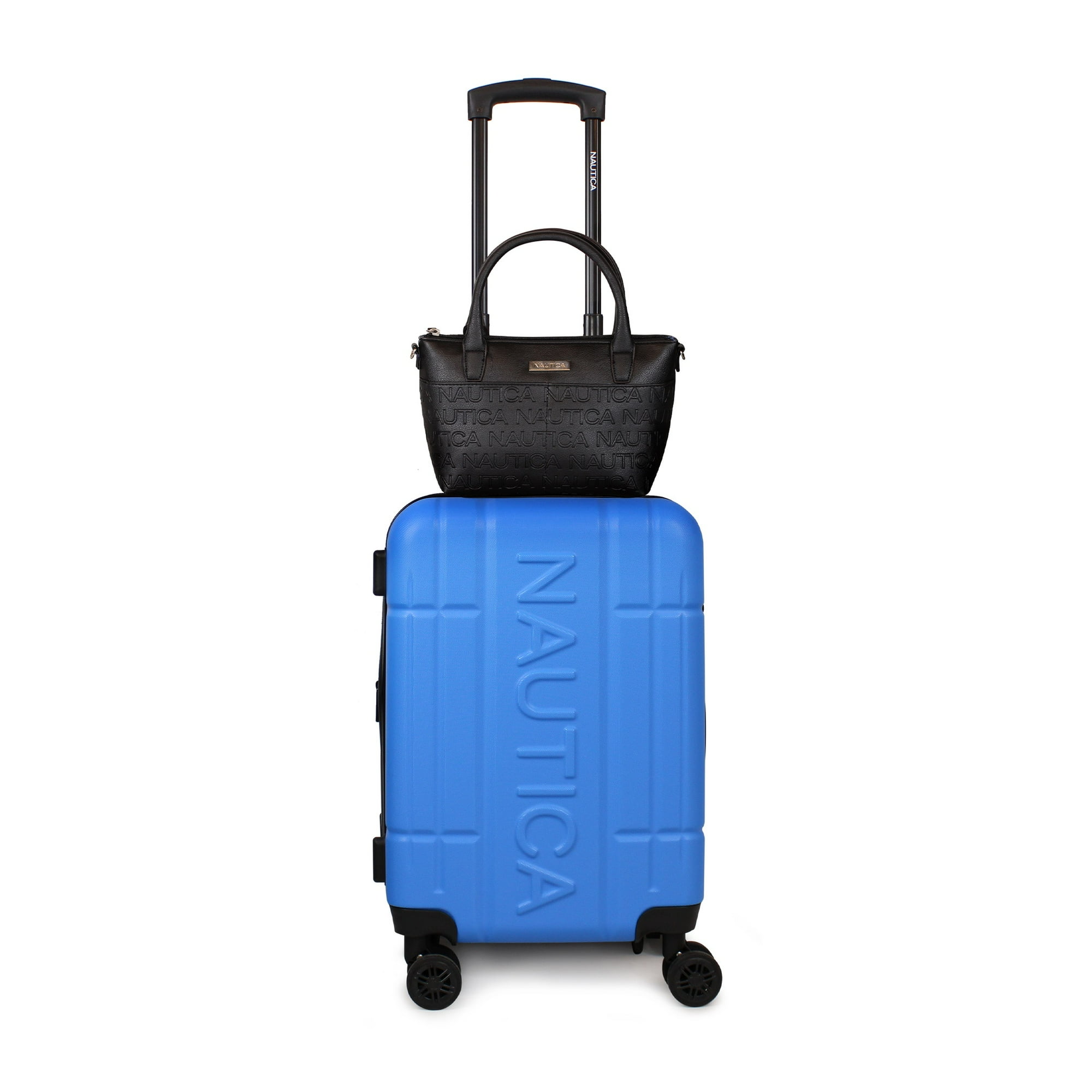 Nautica - Pack Maleta Cabina S (10 Kg) Amsterdam Celeste + Bolso Delray Negro