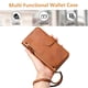 thumbnail image 5 of Funda Billetera Cremallera para Samsung Galaxy S22 5G con Porta Tarjetas, Soporte y Correa Marrón, 5 of 5