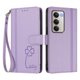 thumbnail image 3 of Funda Cartera Trébol para Xiaomi Redmi 15 4G/5G con Ranuras Tarjetas y Carga Inalámbrica Morado claro, 3 of 6