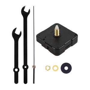 Magideal - Kit De Mecanismo De Movimiento De Reloj De Pared, Par Alto, Eje Largo Para Reloj De Pared De Madera, Reloj De Pared De Metal, Reloj Decorativo, , Eje De 18 Mm Negro