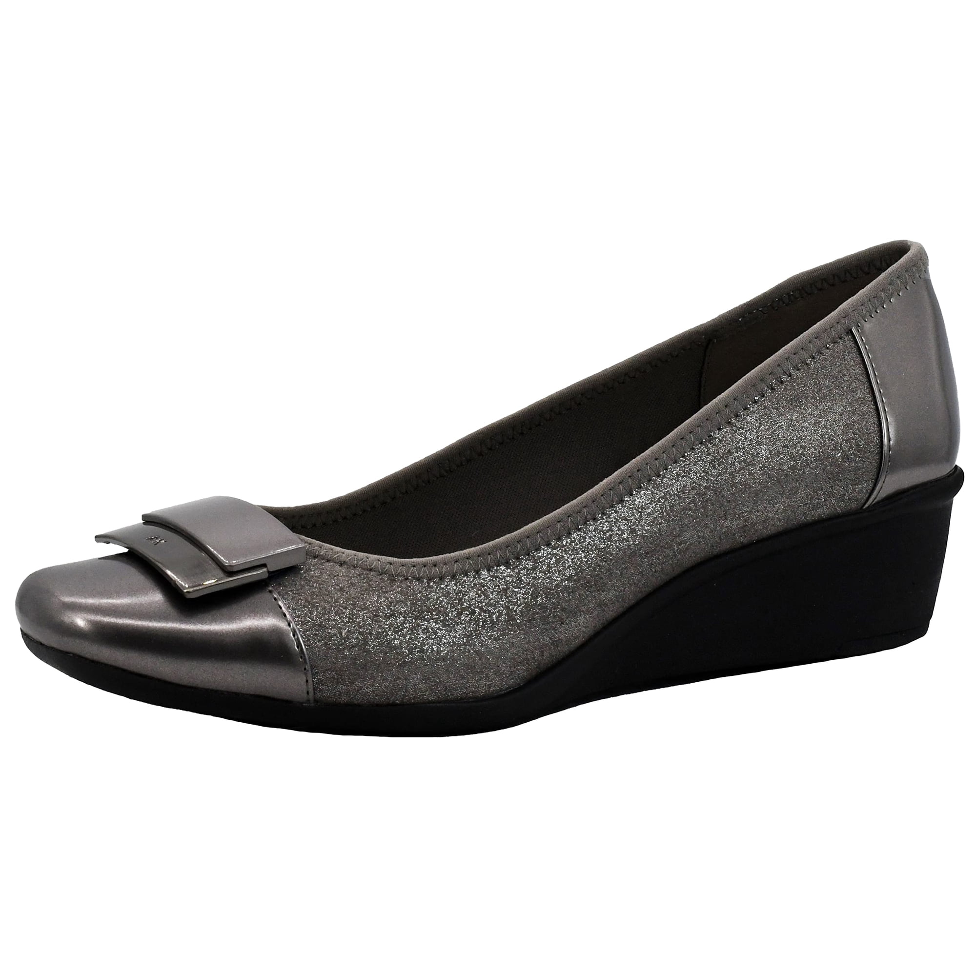 Zapato Anne Klein Waverly Pewter Con Tacón De Cuña Para Mujer