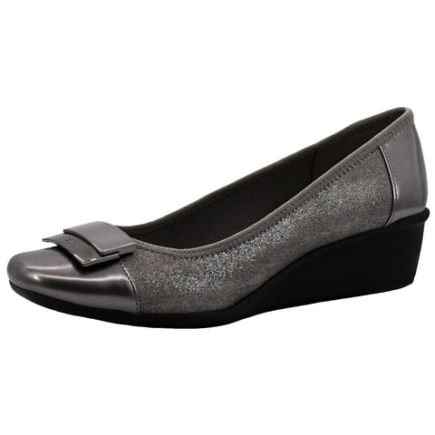 Zapato Anne Klein Waverly Pewter Con Tacón De Cuña Para Mujer