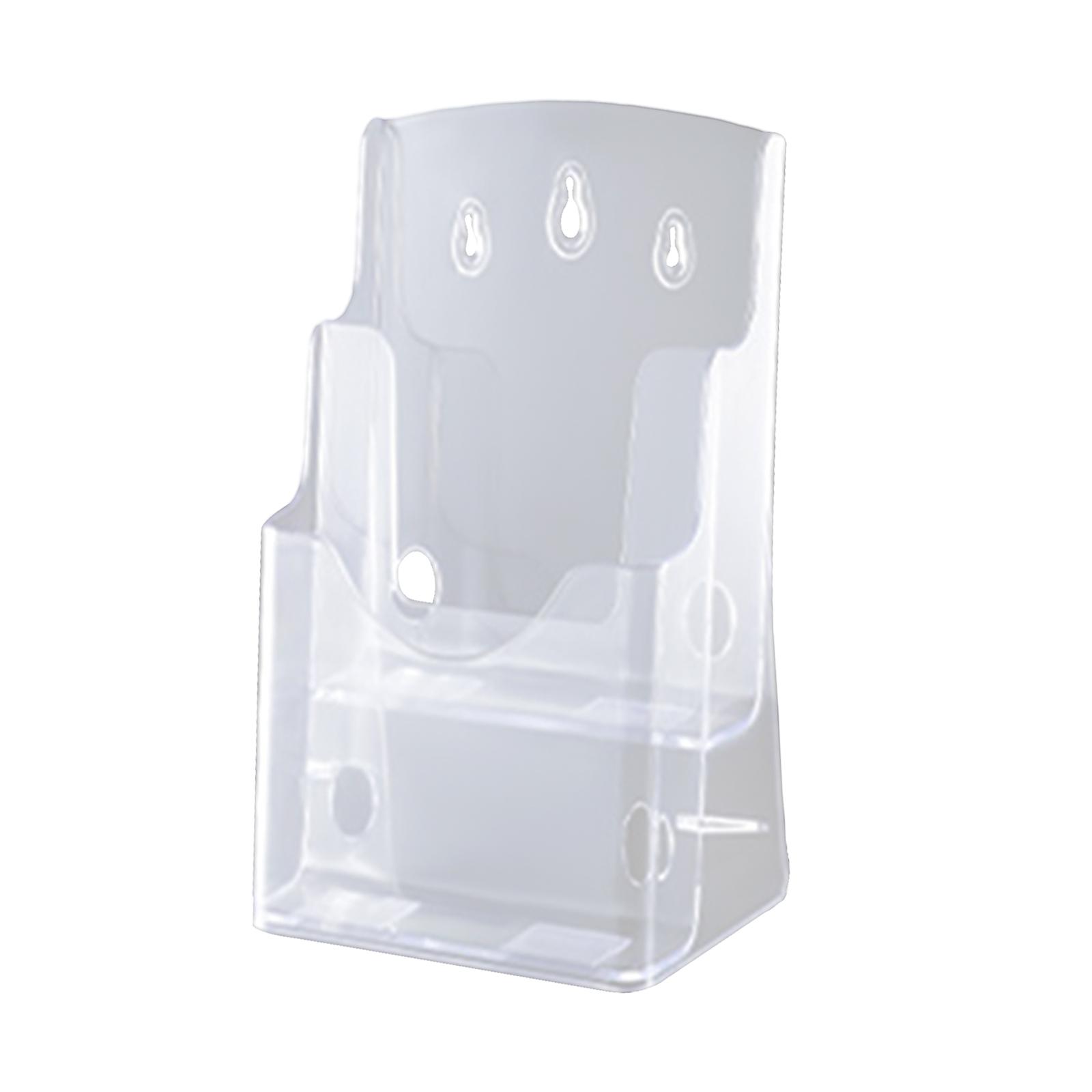 Ioensy - Portafolletos De Acrílico Transparente, Soporte Para Folletos, Estante Para Documentos, Menús, Folletos, Tamaño A6, 2 Niveles