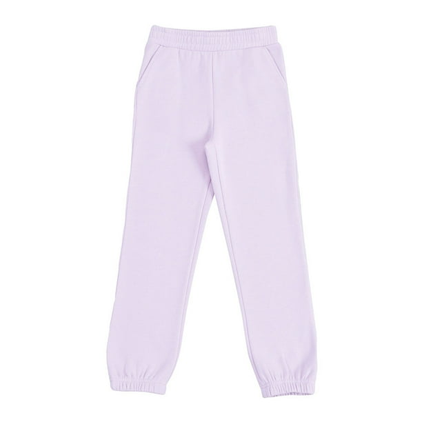 Pantalón De Buzo Niña Kids Basico Rosado Claro Corona