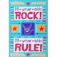 Greeting Card - Tarjeta De Felicitación De Cumpleaños Para Niños De Un Año Rock Rule