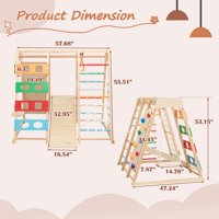 M&Ms - 2-In-1 Slide & Climb Set 9-In-1 Outdoor Playset For Motor Skills, Fun & Safe Play