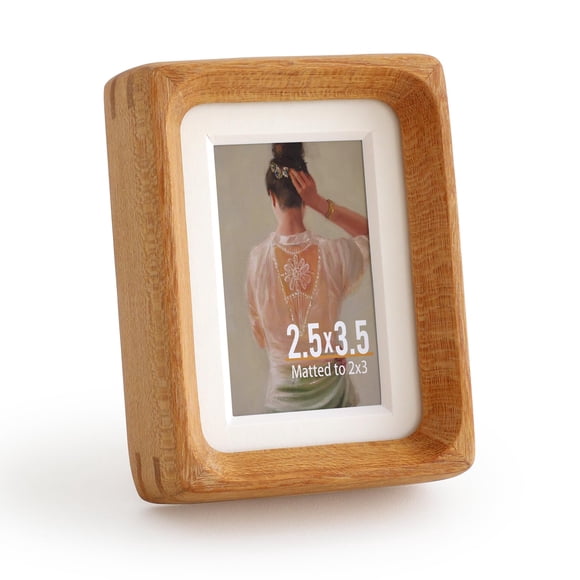 Marco de fotos Zelvix 7,6 x 8,9 cm madera de teca